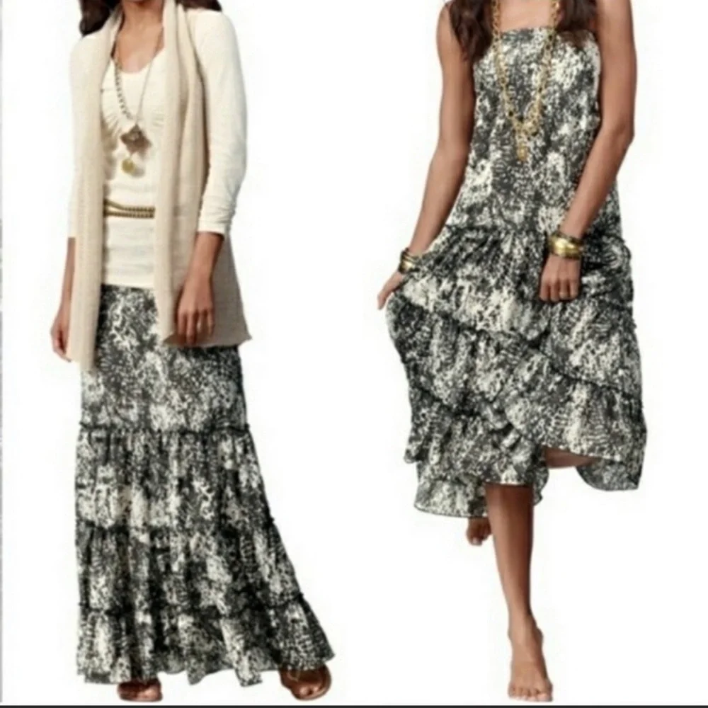 CAbi Black and White Maxi Skirt - Picture 1 of 3
